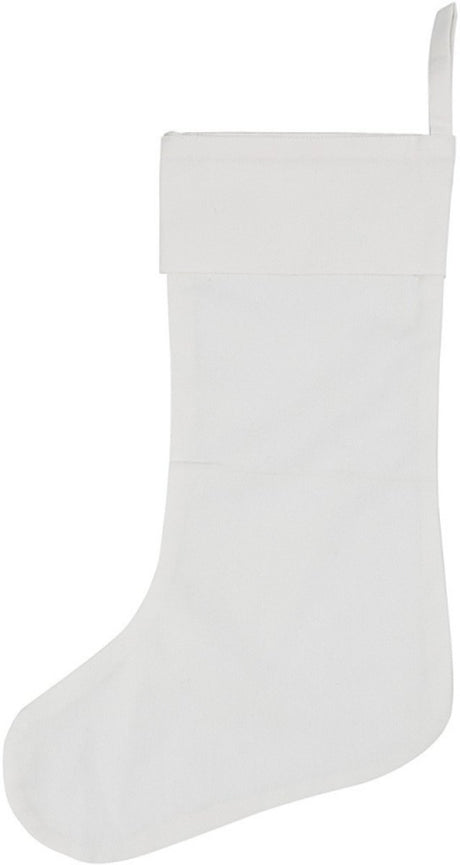 Entreprise créative https: www.ccobby.nl Bas de Noël-h-40-cm-w-26-cm-210-gr-white-1-piece