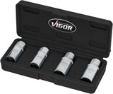 Extracteur de goujons Vigor v6412 4 jeux d'extracteurs de goujons hazet