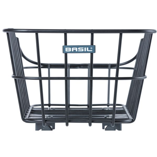 Basil Cento Alu WSL - Panier arrière - 22 litres - Matt Black