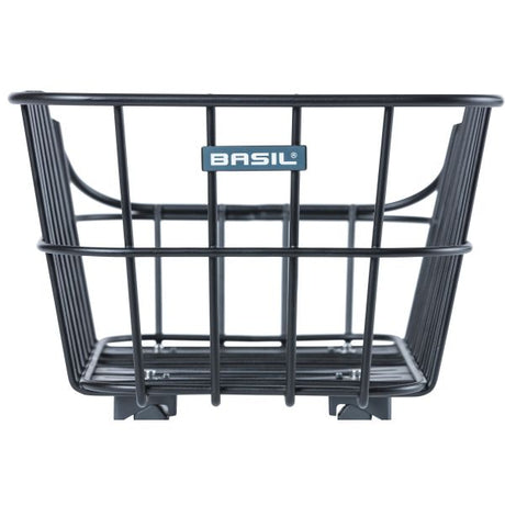 Basil Cento Alu WSL - Panier arrière - 22 litres - Matt Black