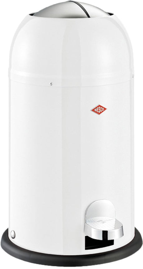 Wesco kickmaster junior poubelle | poubelle à pédale | 12 litres | métal - sable mat | poubelle
