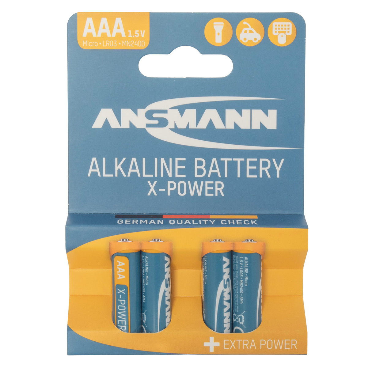 Pile alcaline X-power aaa lr03 4 pièces.