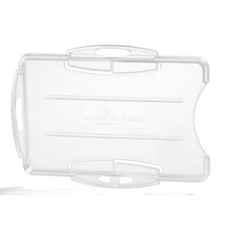 Porte-cartes de sécurité durable transparent 2 cartes