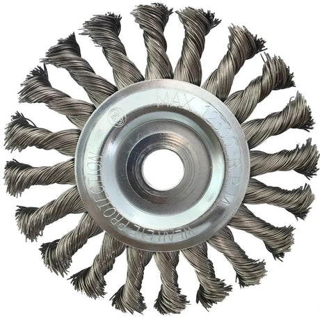 Ks tools ks-tools brosse ronde en fil d'acier brosse ronde avec alésage 22,2 ks-tools 125x14mm acier