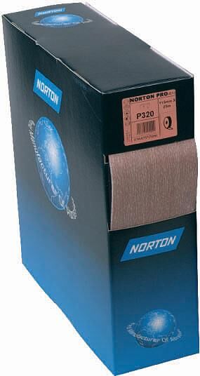Norton papier de verre rotolo mousse rotolo mousse pro p400 115mmx25m