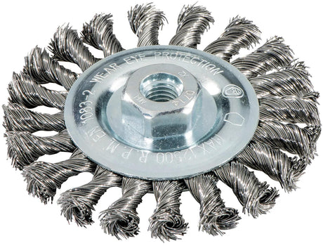 Accessoires Metabo brosse ronde en fil d'acier métabo brosse ronde avec trou métabo m14, d=115mm