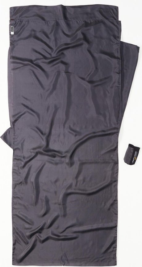 Drap de voyage Cocoon Insect Shield, sac de couchage et entrée soie gris