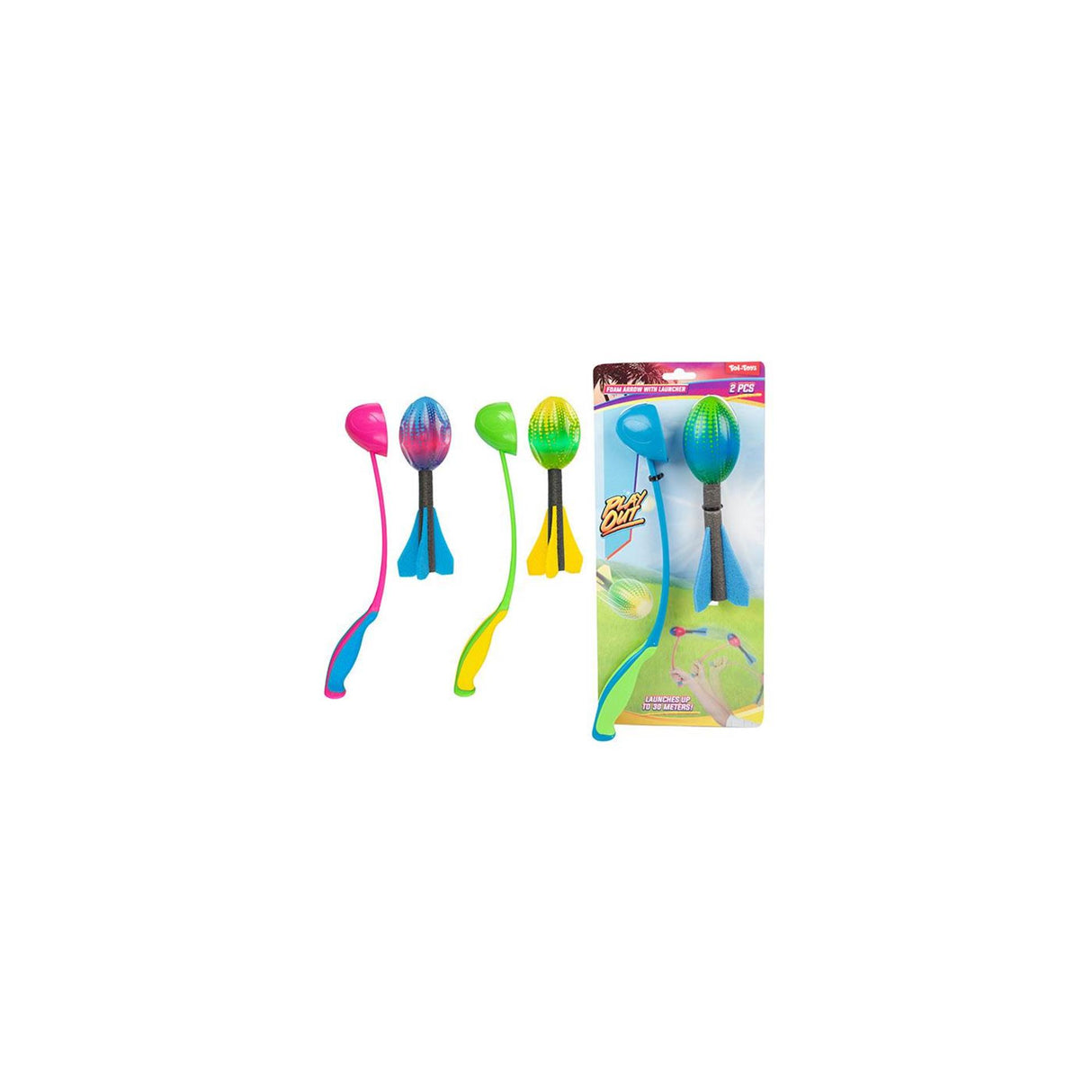 Toi-toys joue une mini flèche en mousse avec un vortex lanceur