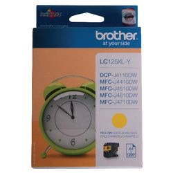 Cartouche d'encre brother lc125xly jaune