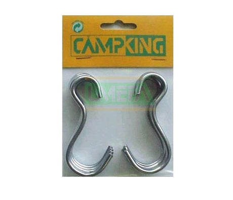 Campingking umefa crochet de suspension sac en acier de 10 pcs