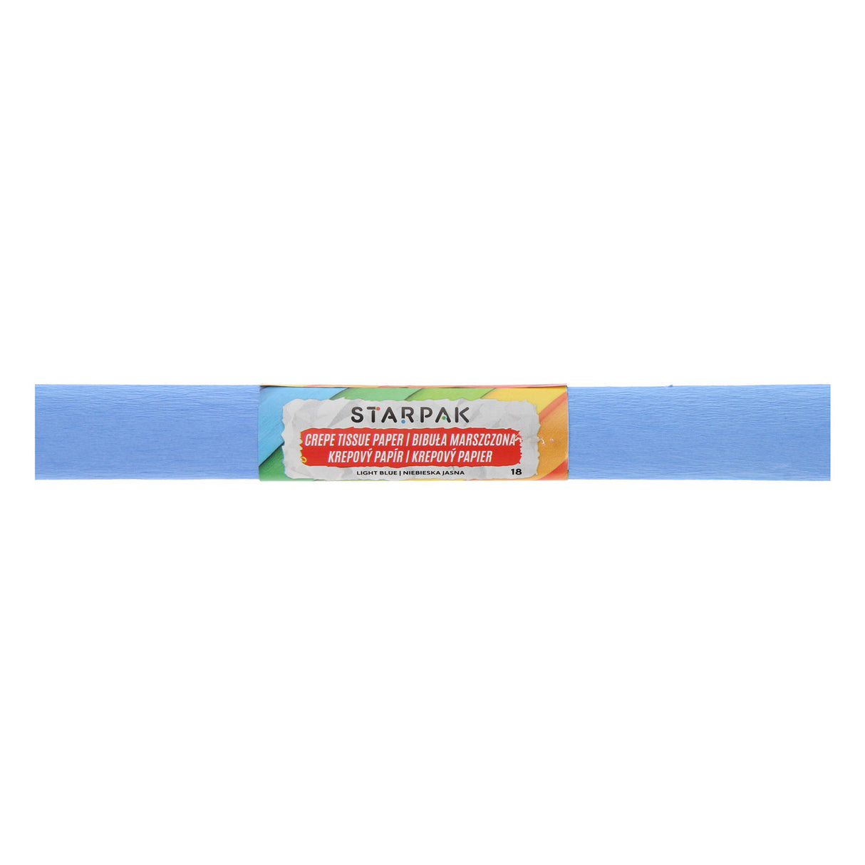 Papier crépon bleu clair