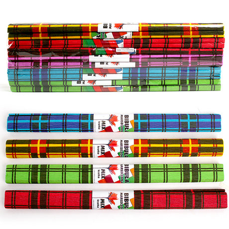 Carrés de papier crépon, lot de 10