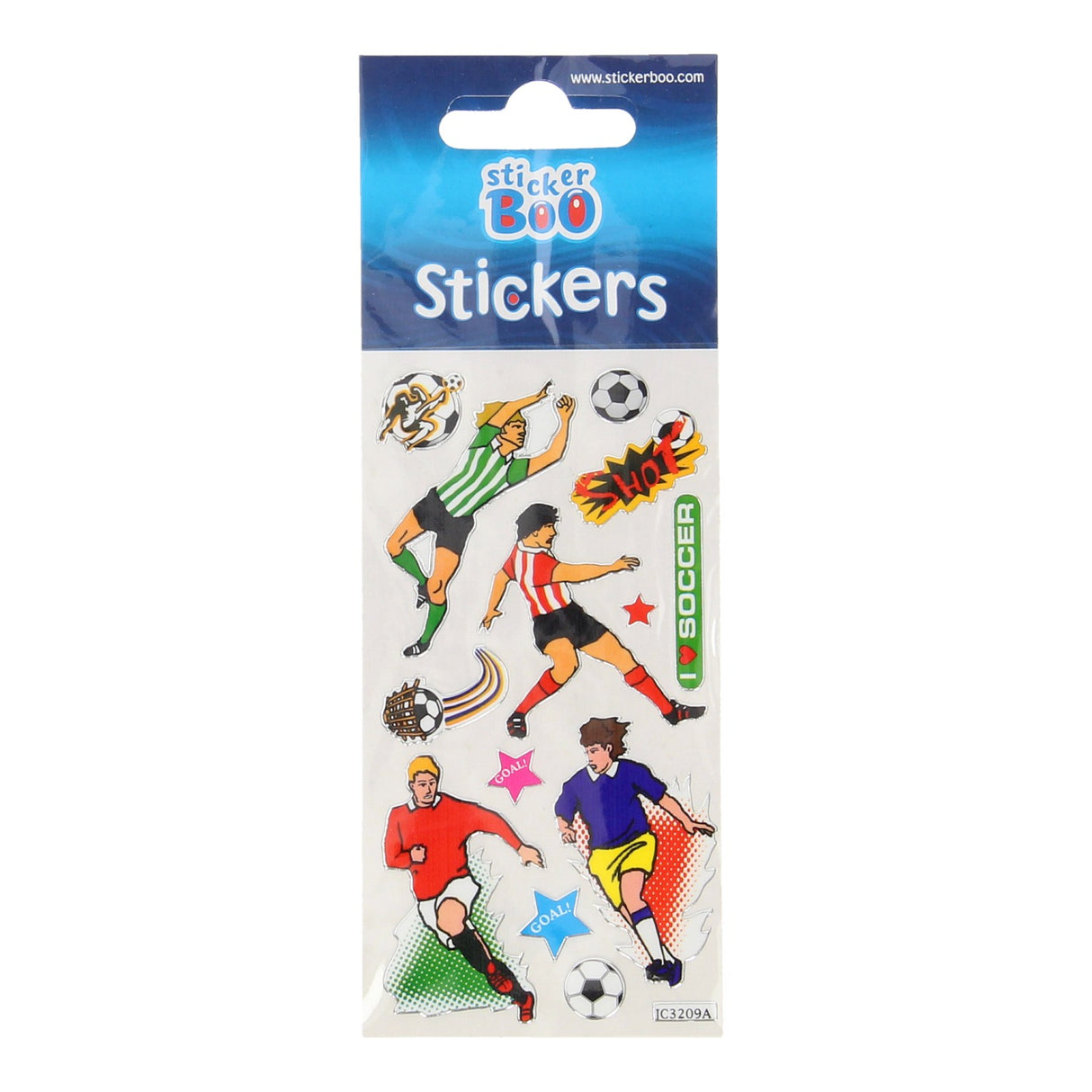 Feuille d'autocollants de football