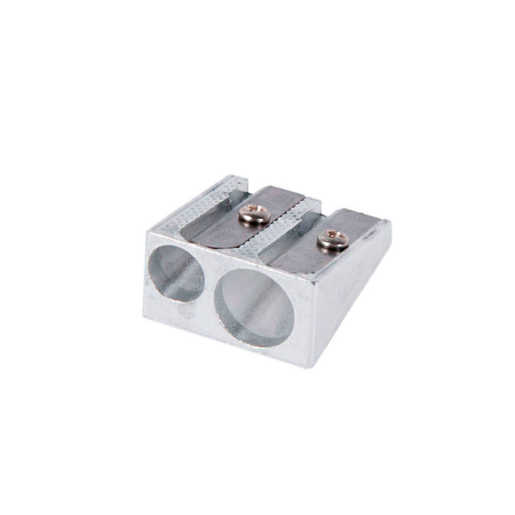Taille-crayon double en métal, 12 pcs.