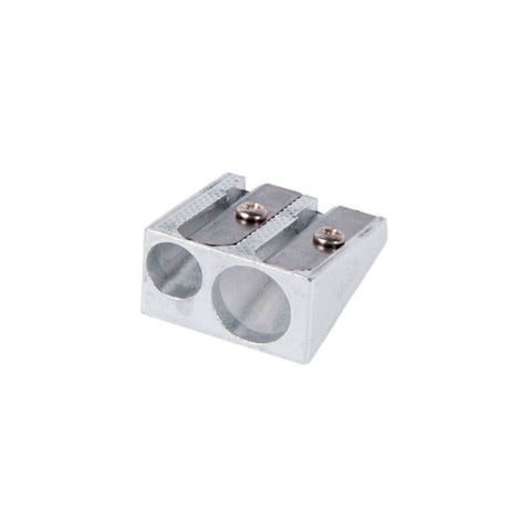 Taille-crayon double en métal, 12 pcs.