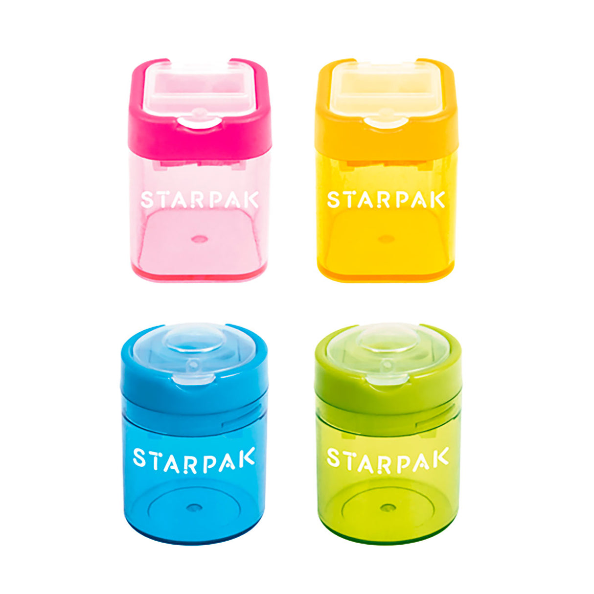 Taille-crayon double en plastique