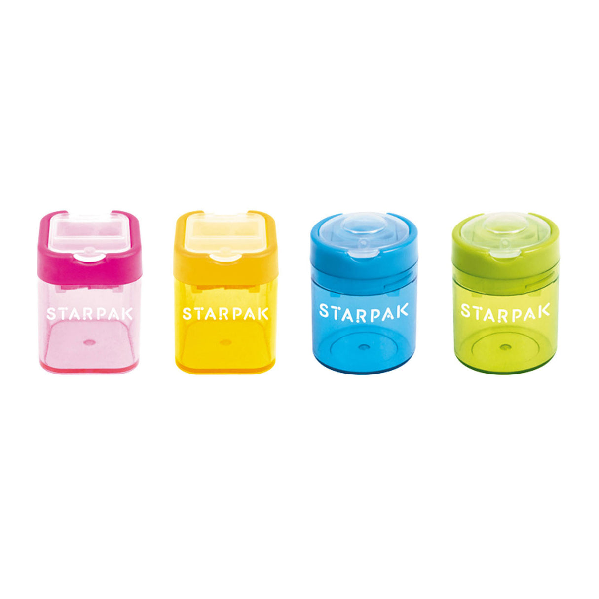 Taille-crayon double en plastique