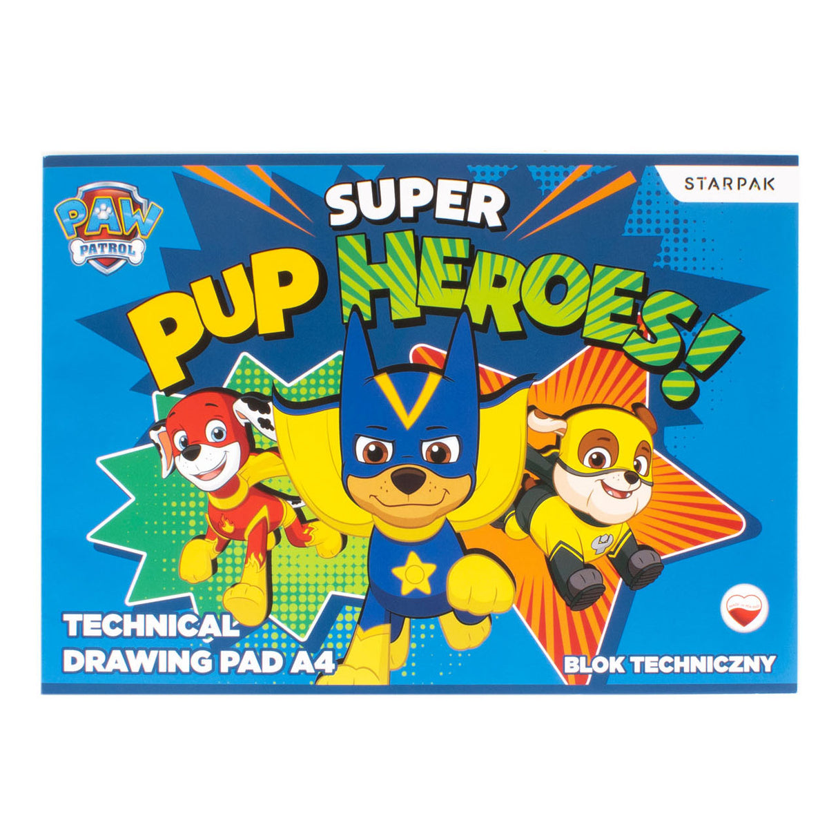 Paw Patrol Drawing Block A4, 10 fogli