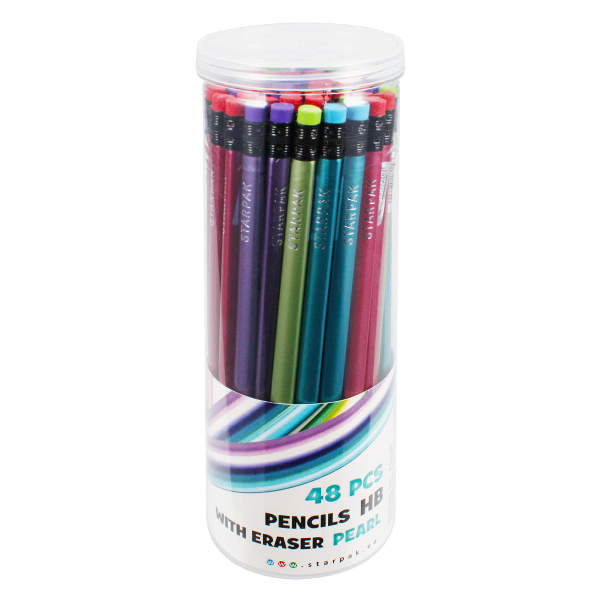 Crayons triangulaires avec de la gomme, 48e.