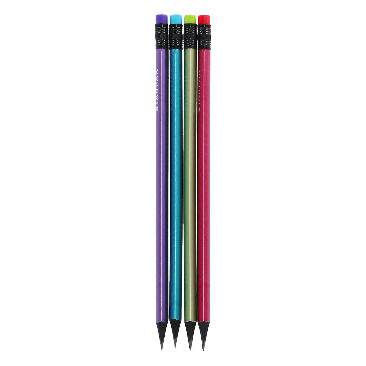 Crayons triangulaires avec de la gomme, 48e.