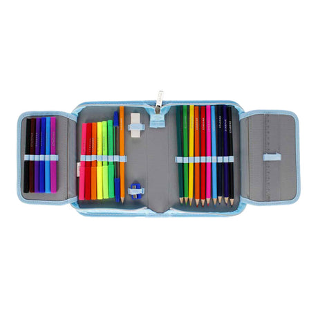 Trousse à crayons remplie chien, 25 pcs.