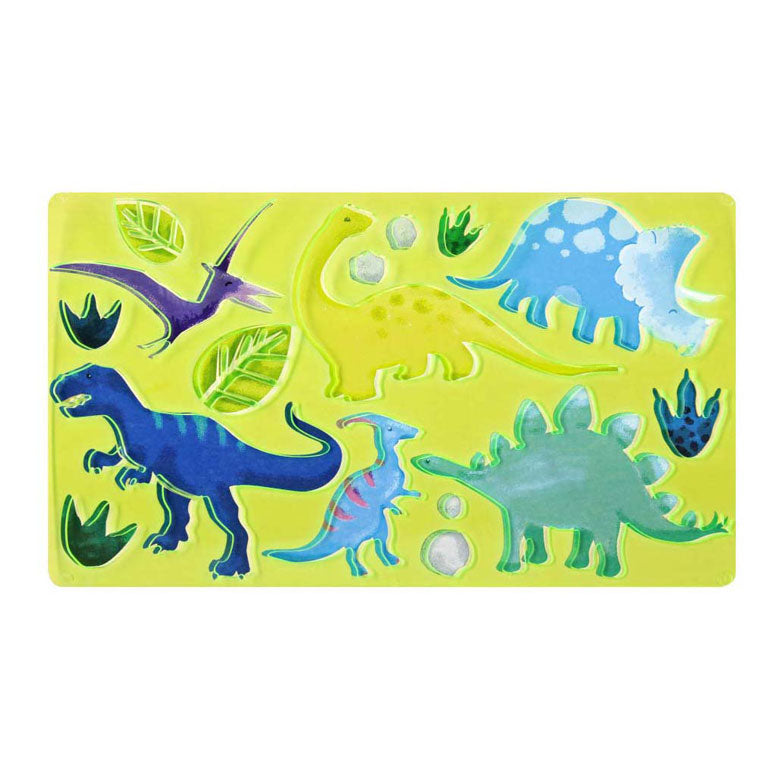 Modèle de dessin dinosaures, cosmos