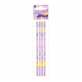 Crayon HB avec gomme licorne, 4 pcs.
