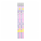 Crayon HB avec gomme licorne, 4 pcs.