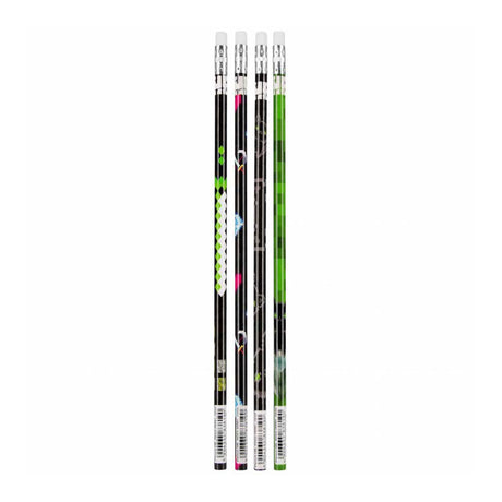 Crayon HB avec gomme, 4 pcs.