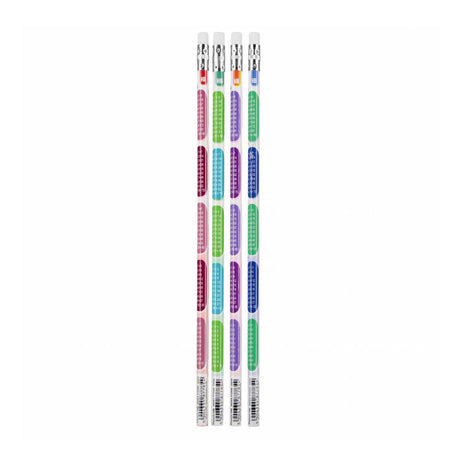 Crayons avec les tables, lot de 4 pièces