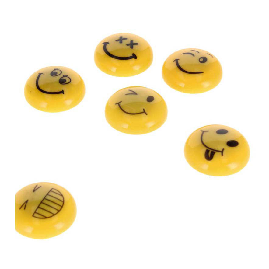 Mélange d'émoticônes magnétiques 30 mm, 6 pcs.