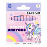 Crayon de cire licorne, 12 pcs.
