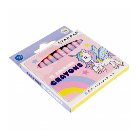 Crayon de cire licorne, 12 pcs.
