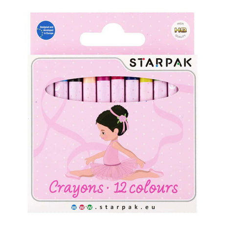 Craies de cire ballerine, 12 pièces.