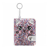 Porte-clés carnet chat