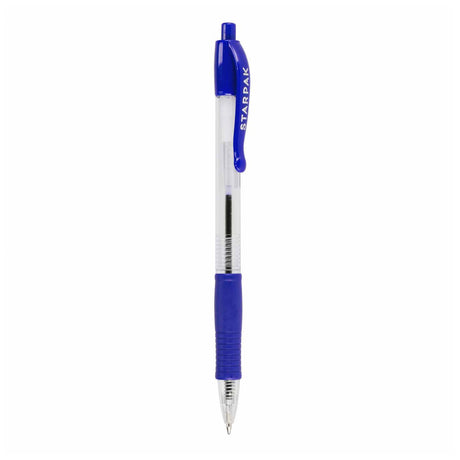 Stylo à bille avec grip bleu, 36 pcs.