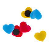 Aimants coeur, 6 pcs.