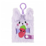 Peluche porte-clés carnet de notes lapin