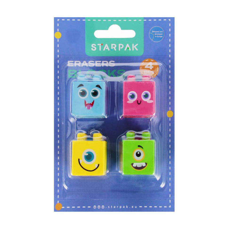 Blocs de puzzle 3D Eraser, 4 pcs.