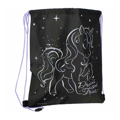 Sac de sport licorne noir