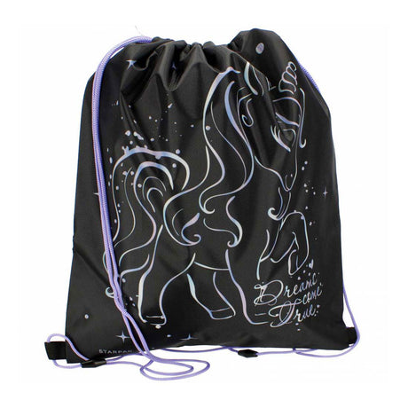 Sac de sport licorne noir
