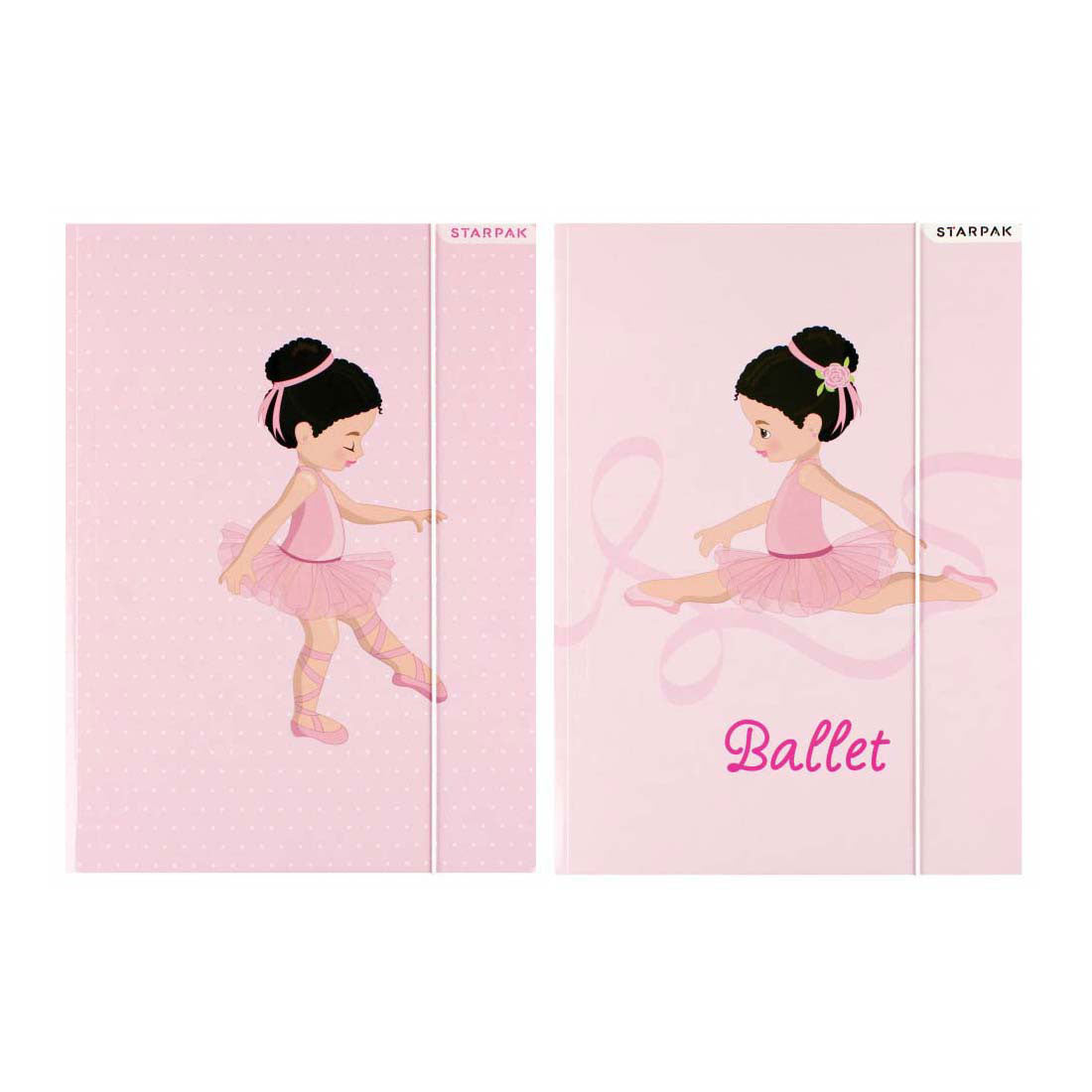 Dossier avec élastique A4 ballet