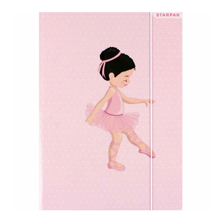 Dossier avec élastique A4 ballet