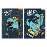 Dossier avec élastique A4 skate dino