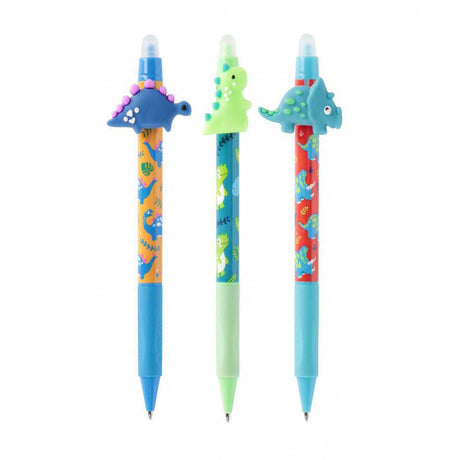 Stylo gel effaçable dinosaure