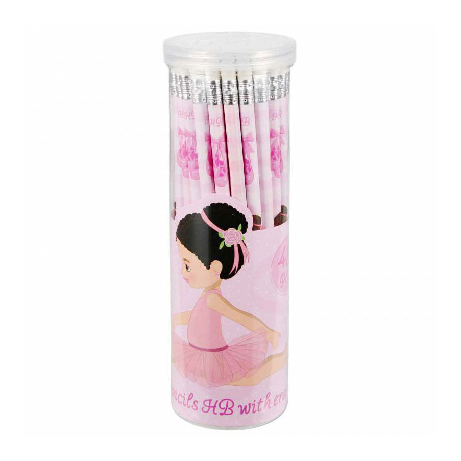 Crayons avec gomme ballet, 48 pièces