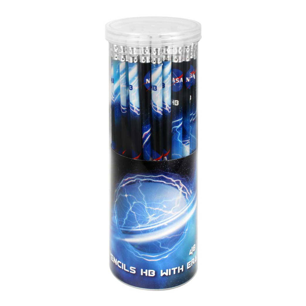 Crayons avec espace pour gomme, 48 pièces