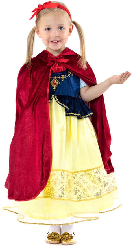 Petites aventures - cape rouge à capuche - taille s m (1-5 ans)