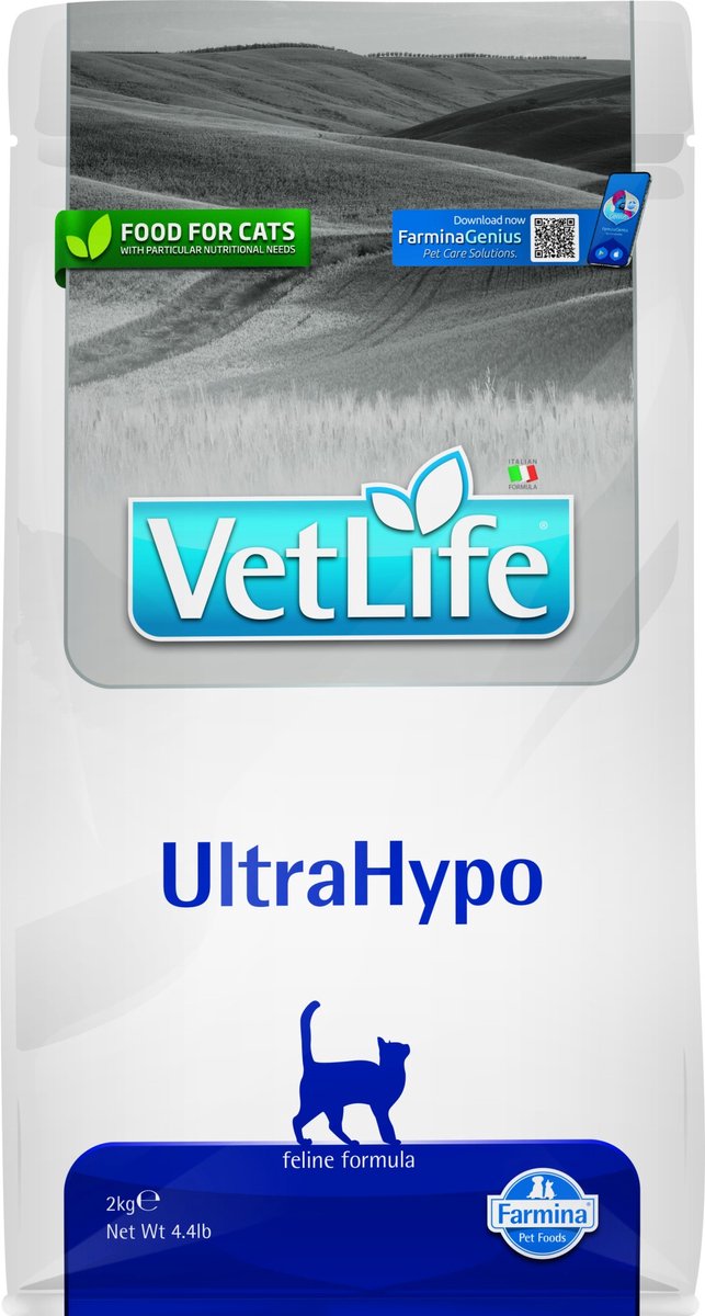 Farmina vetlife ultrahypo - nourriture pour chat - 2 kg