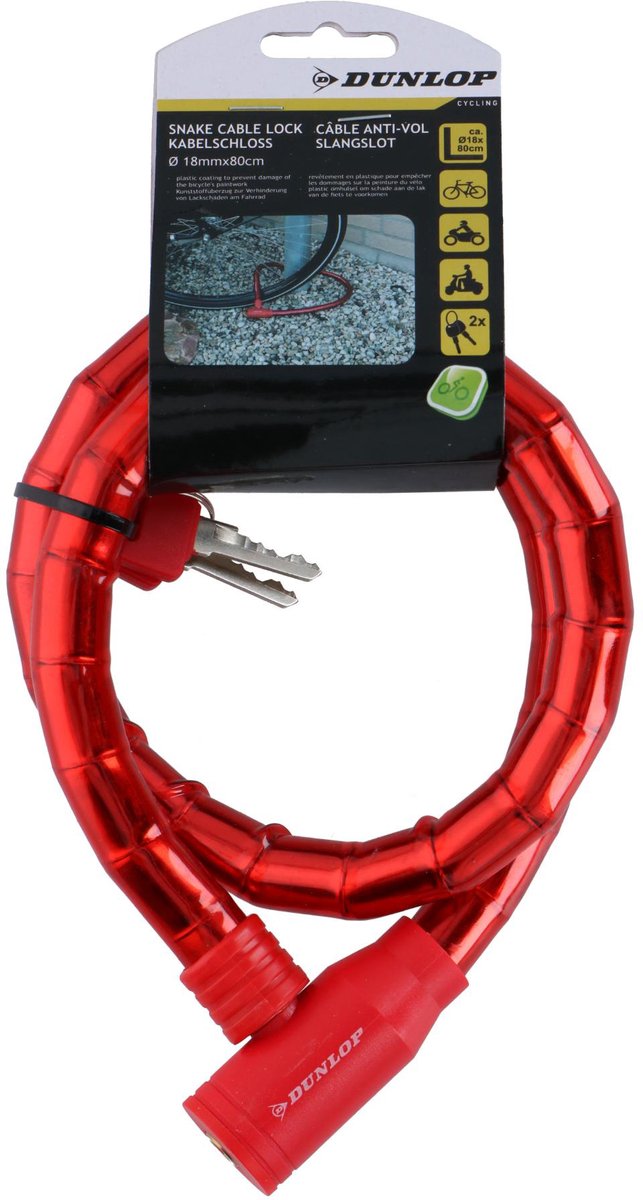 Dunlop câble antivol 18mm 80cm pcs